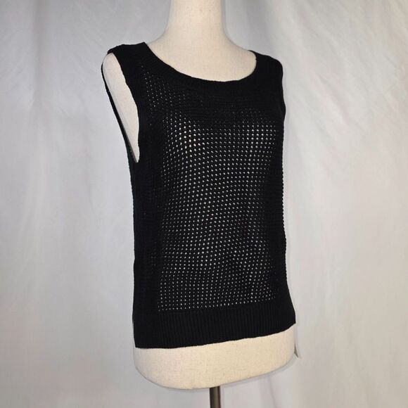 New with Tags Black Knit Sweater Tank Size Small - Picture 3 of 8